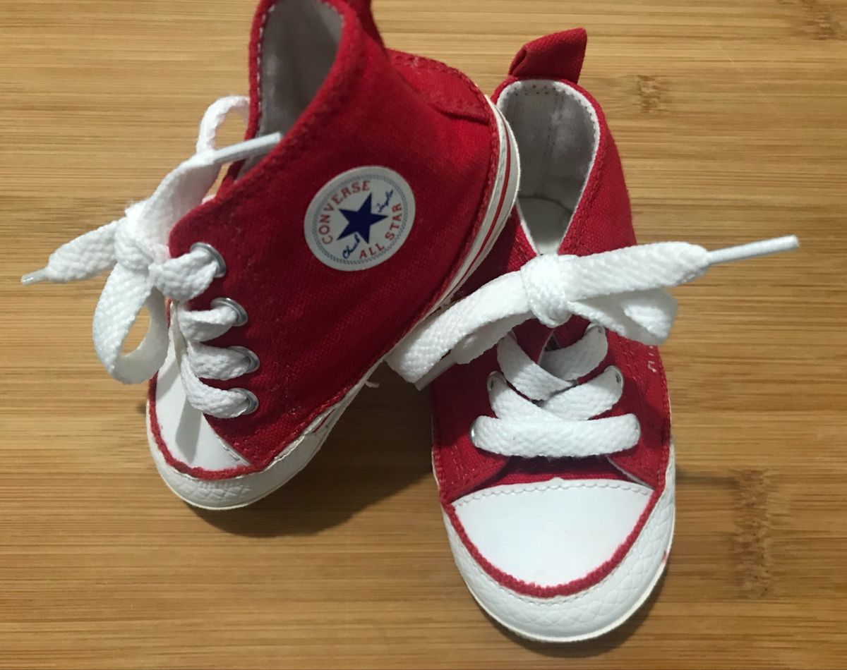 all star baby vermelho