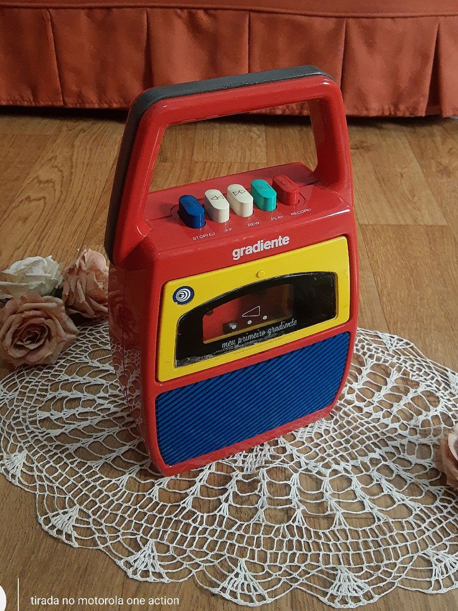 Meu Primeiro Gradiente Rádio Toca Fitas | Móvel de Antiquário Gradiente ...