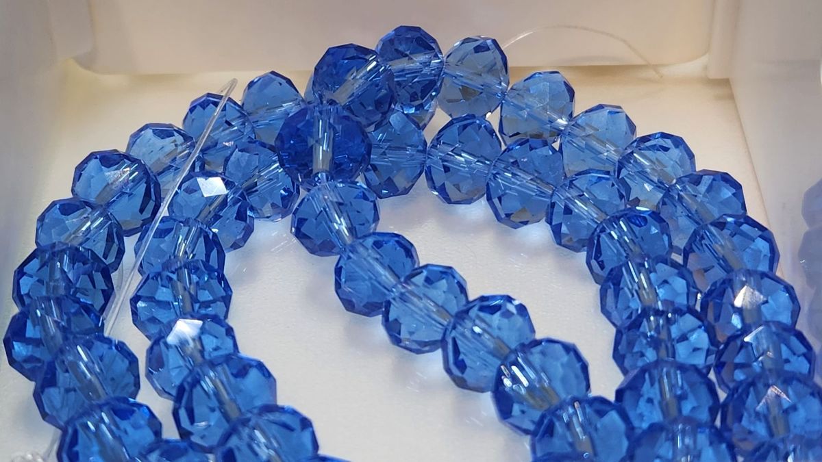 Micangas de Cristal Azul | Cristal Nunca Usado 91115691 | enjoei