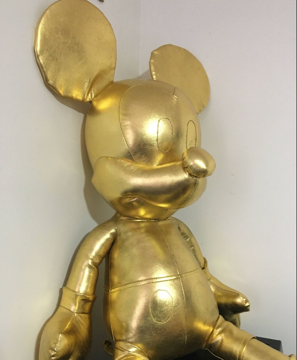 Gold mickey sale plush