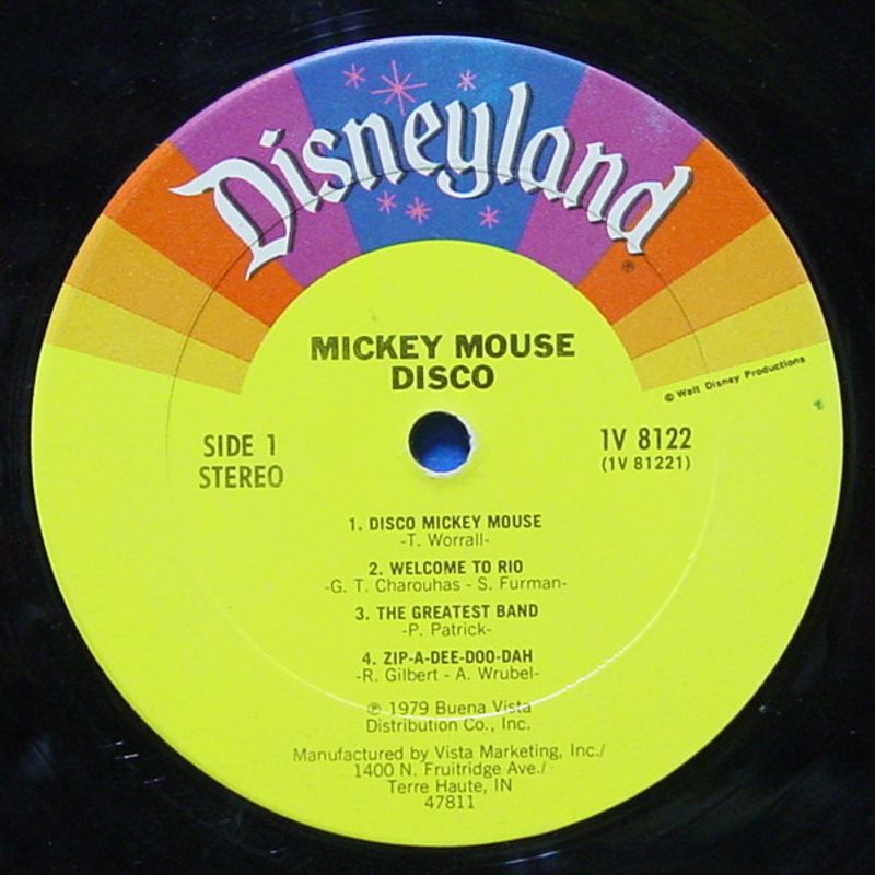 Walt sale Disney Mickey Mouse Disco Record Album LP Vinyl 1979