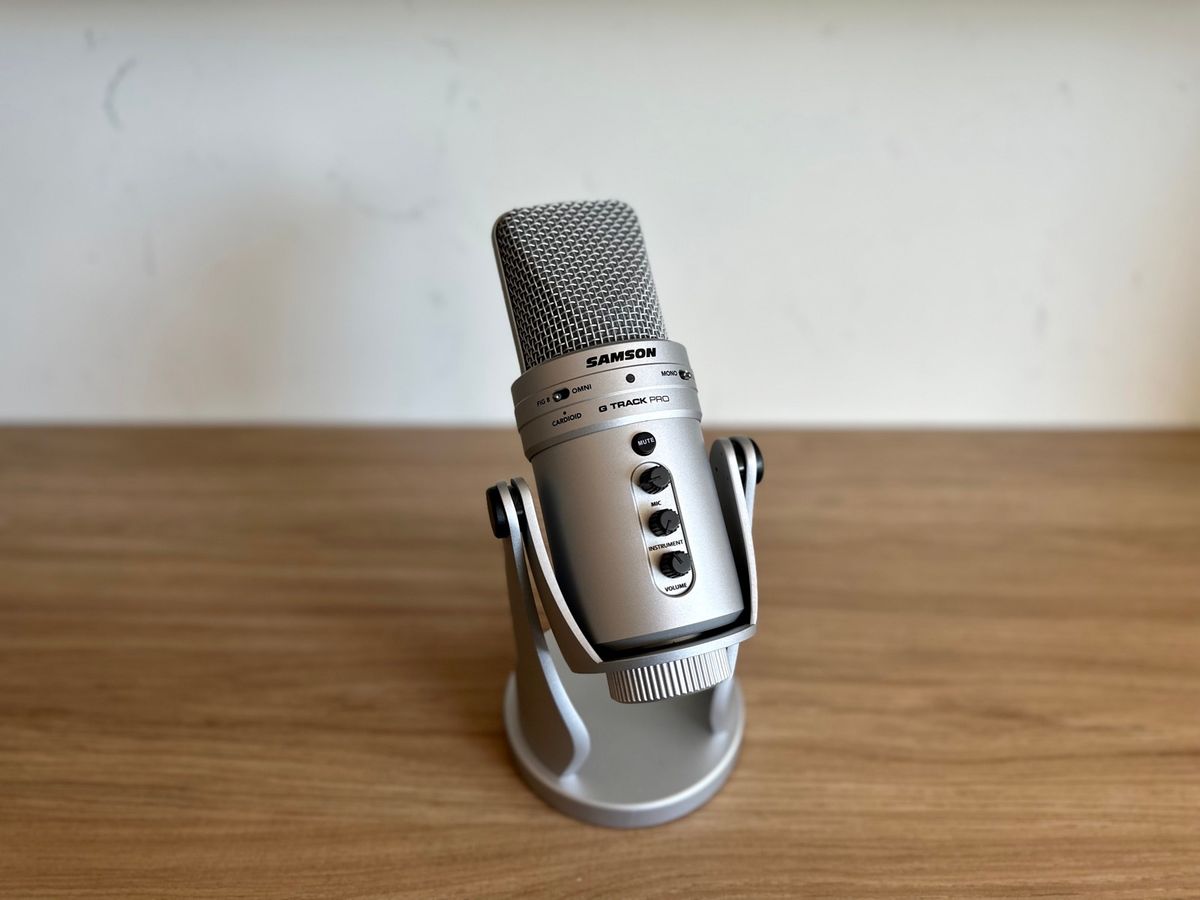 Microfone Samson Condensador Interface Audio Usb G-track Pro | Item de ...