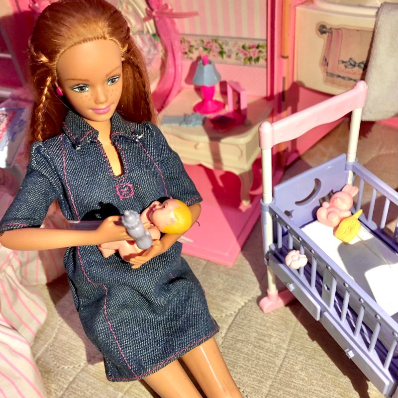 Boneca Barbie Grávida Midge Baby Família Feliz Vintage Top em Promoção na  Americanas