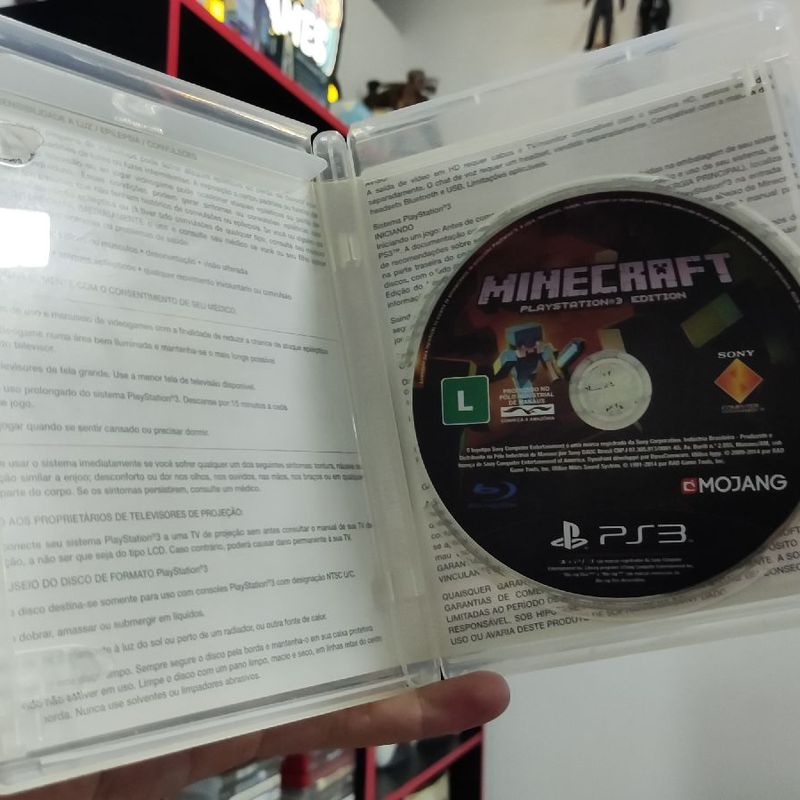 MINECRAFT PS3 MÍDIA FISICA ORIGINAL