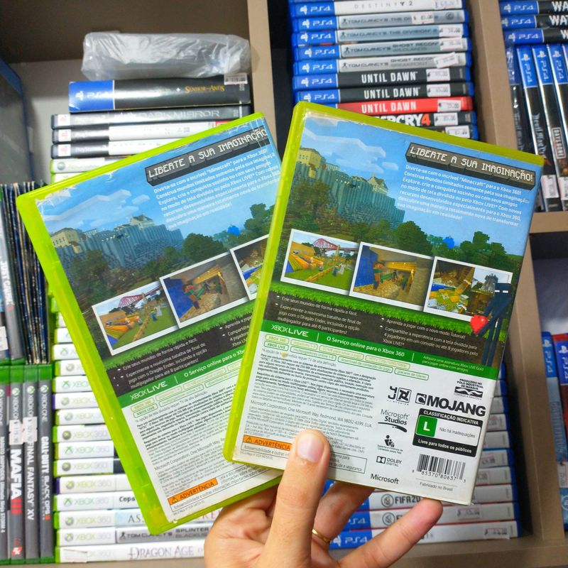 Jogo Minecraft Xbox 360 Edition - Xbox 360 - Física Original