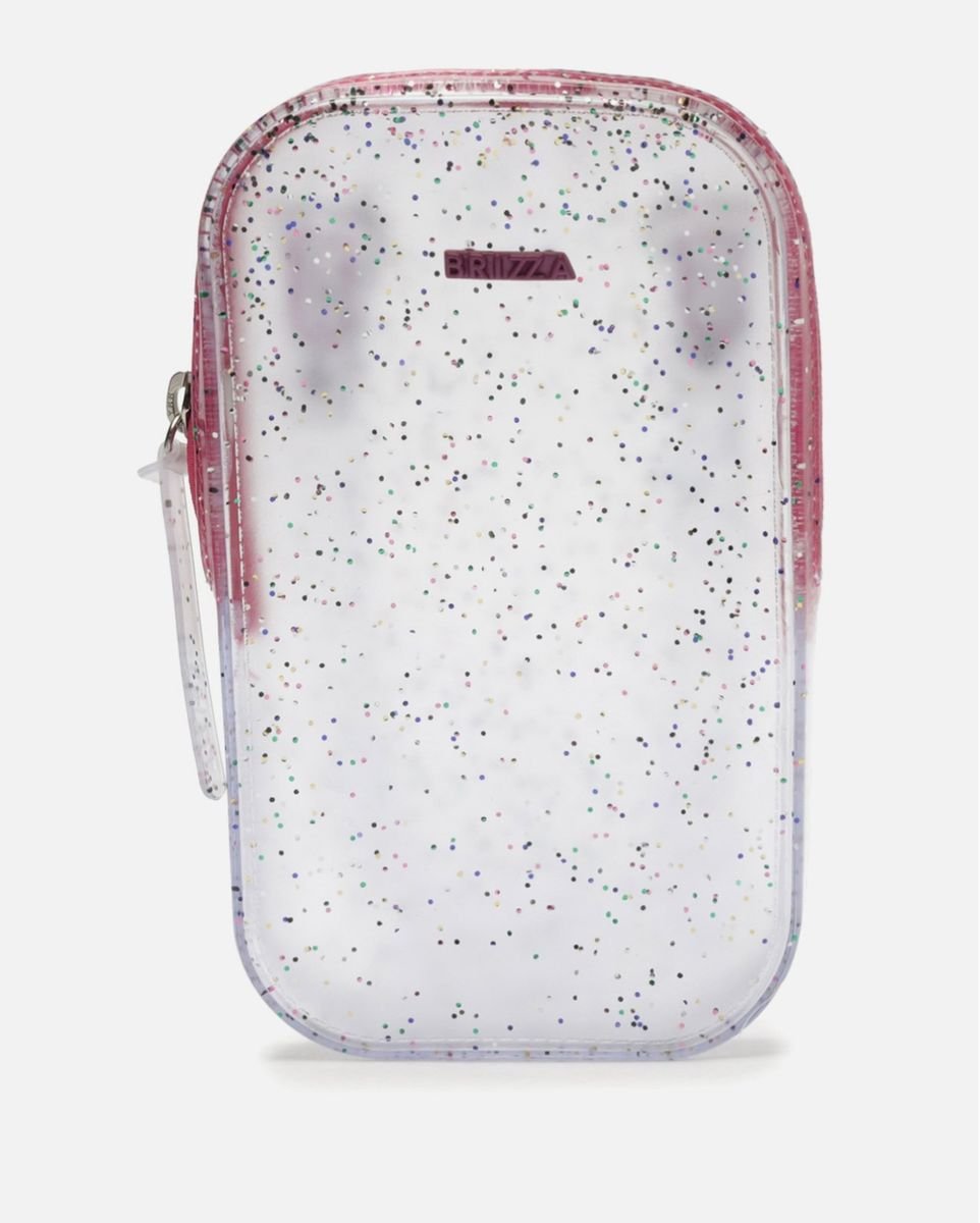 Mini Bolsa Transparente Glitter Porta Celular Arezzo Bolsa de