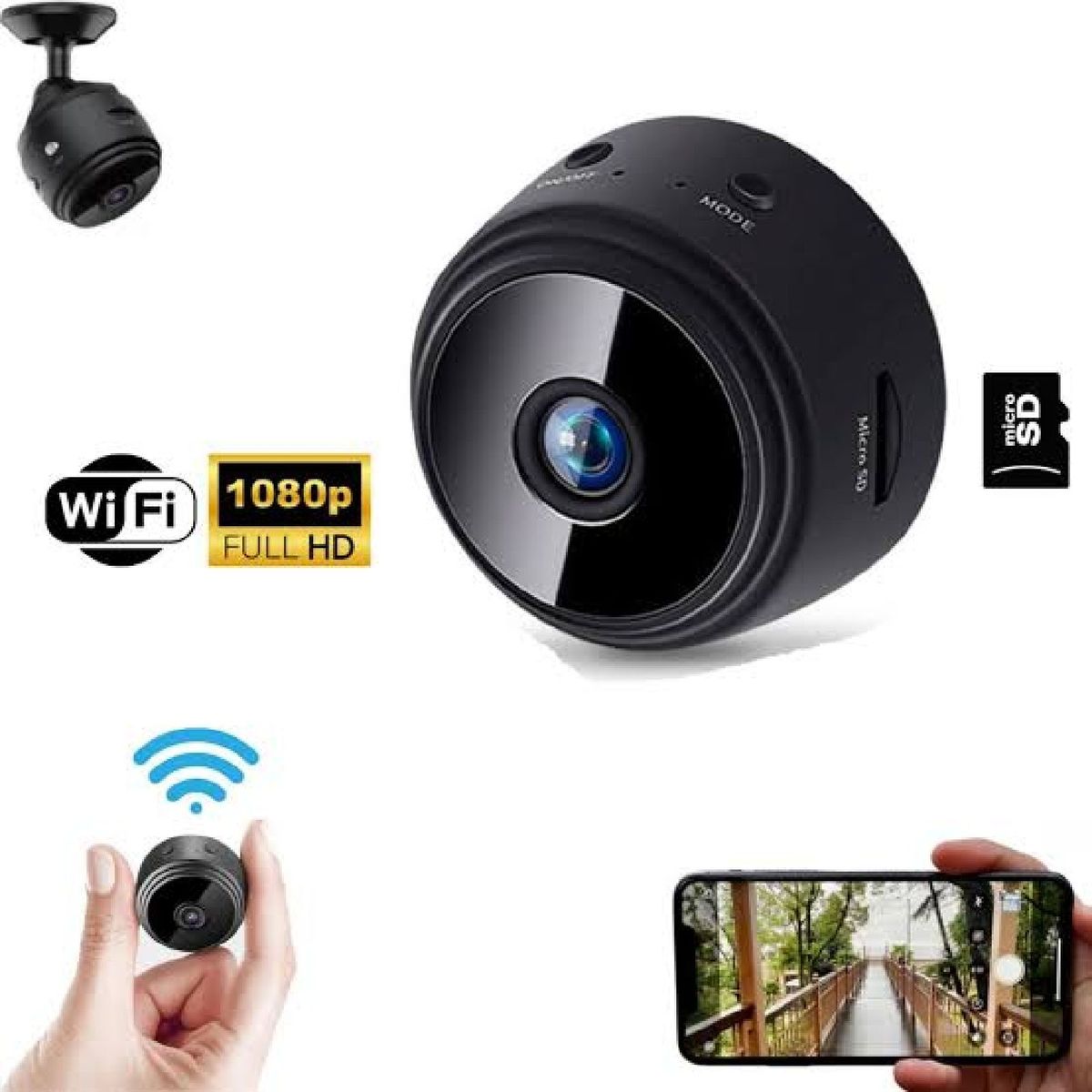 Mini Câmera Espiã Wifi Filmadora Fty Nunca Usado 80151262 enjoei