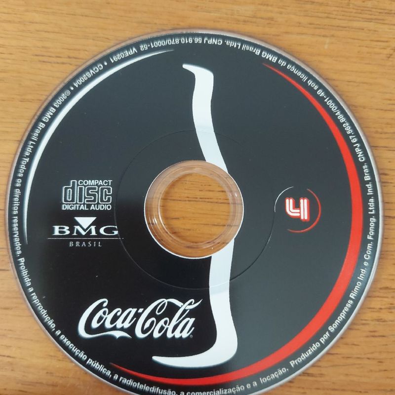 Cd Disc Música Pop Rock Antigo Colecionável Coca Cola Rarid, Produto  Vintage e Retro Raridade, Fotos Reais, Pronta Entrega Usado 76304382