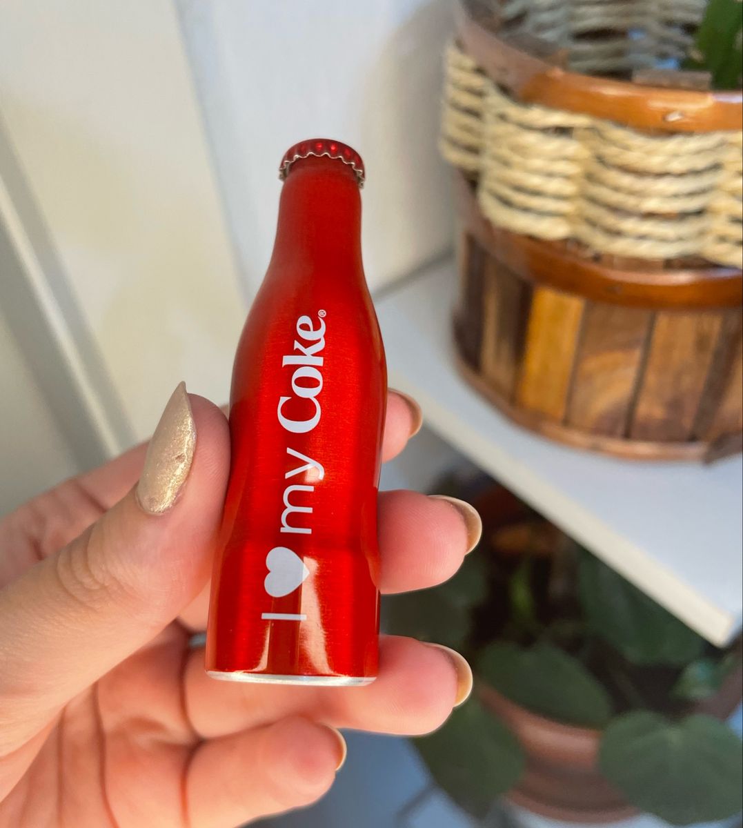 Mini Cocacola com Nome Produto Vintage e Retro Coca Cola Nunca Usado