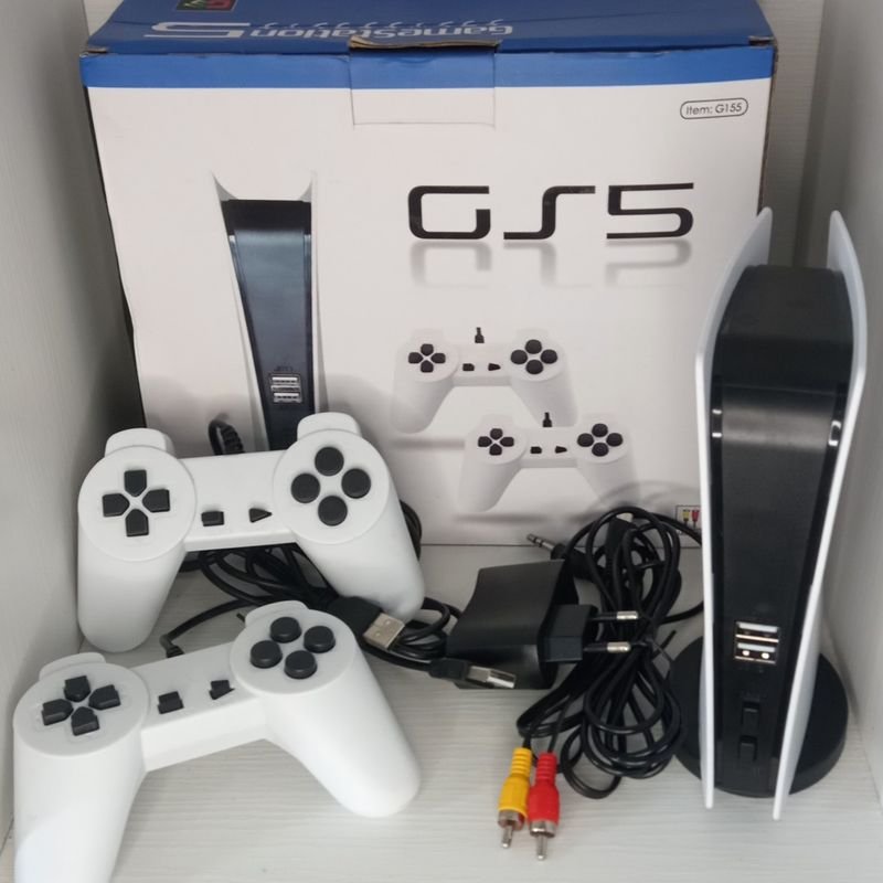 Compra online de 1 conjunto de console de jogos retrô nostálgico P5 Mini TV  estação de jogos de computador Gs5 com fio 200 jogos