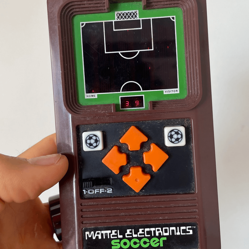 Mini Game Futebol anos 80 90 Raro Handheld Game Soccer Vintage! 80s 90s 