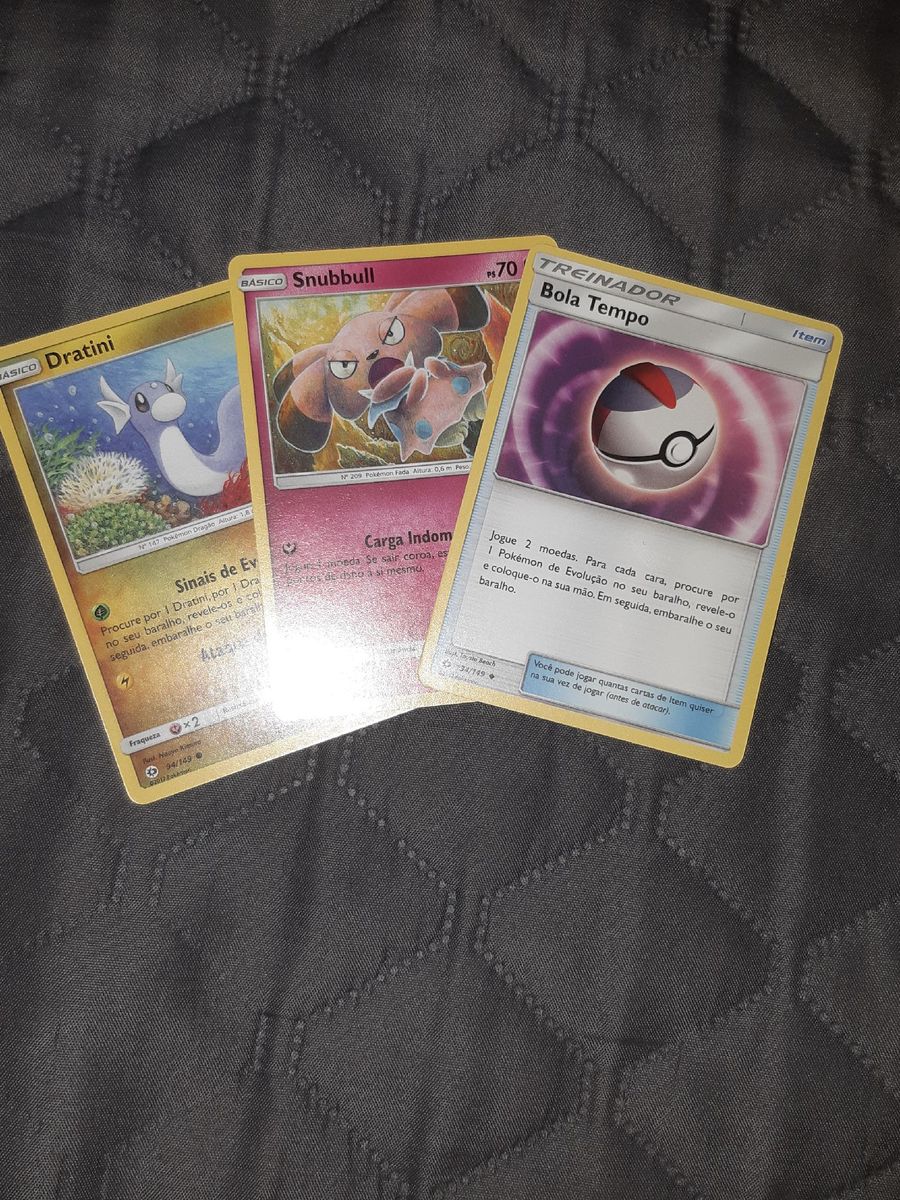 3 Cartas Pokémon Tipo Dragão  Brinquedo Pokémon Nunca Usado