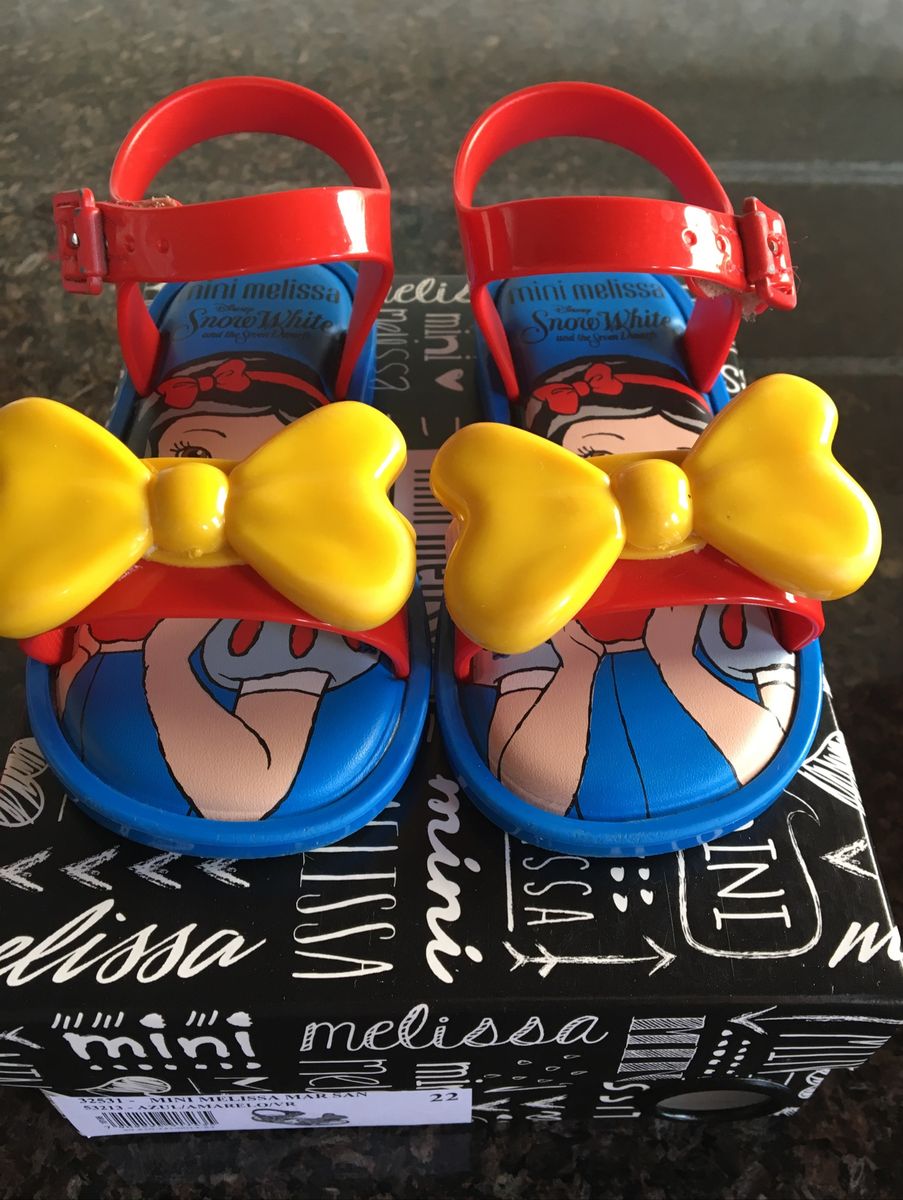 sandalia branca de neve melissa