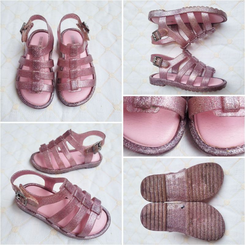 Mini Melissa Flox Rosa Glitter 20 21 Melissa Usado 111812902 enjoei