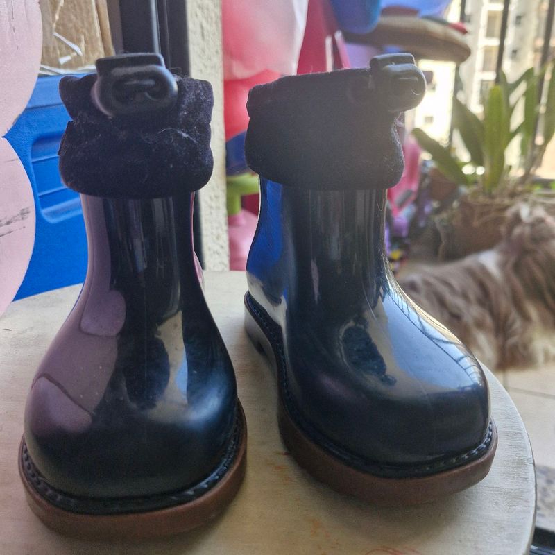 Mini Melissa Galocha Preta Calçado Infantil para Meninas Mini