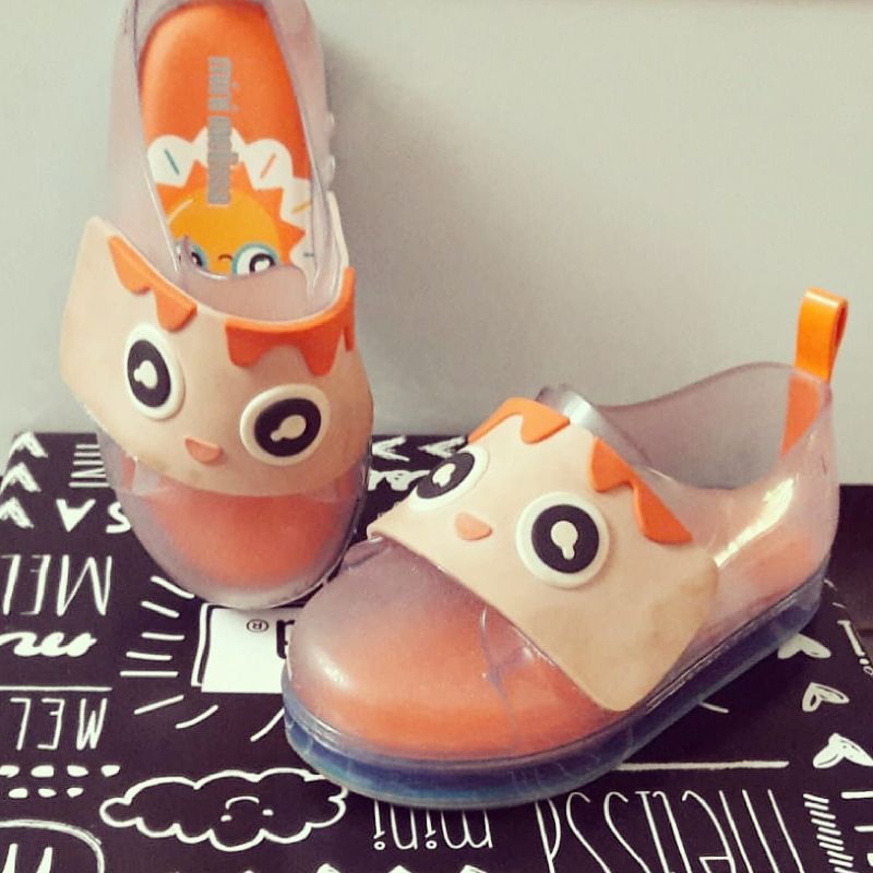 Mini Melissa Go Sneaker Turma do Pudim Vidro Laranja e Azul