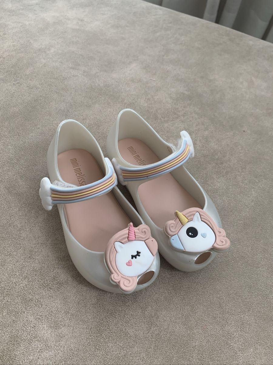 sapatilha melissa unicornio infantil