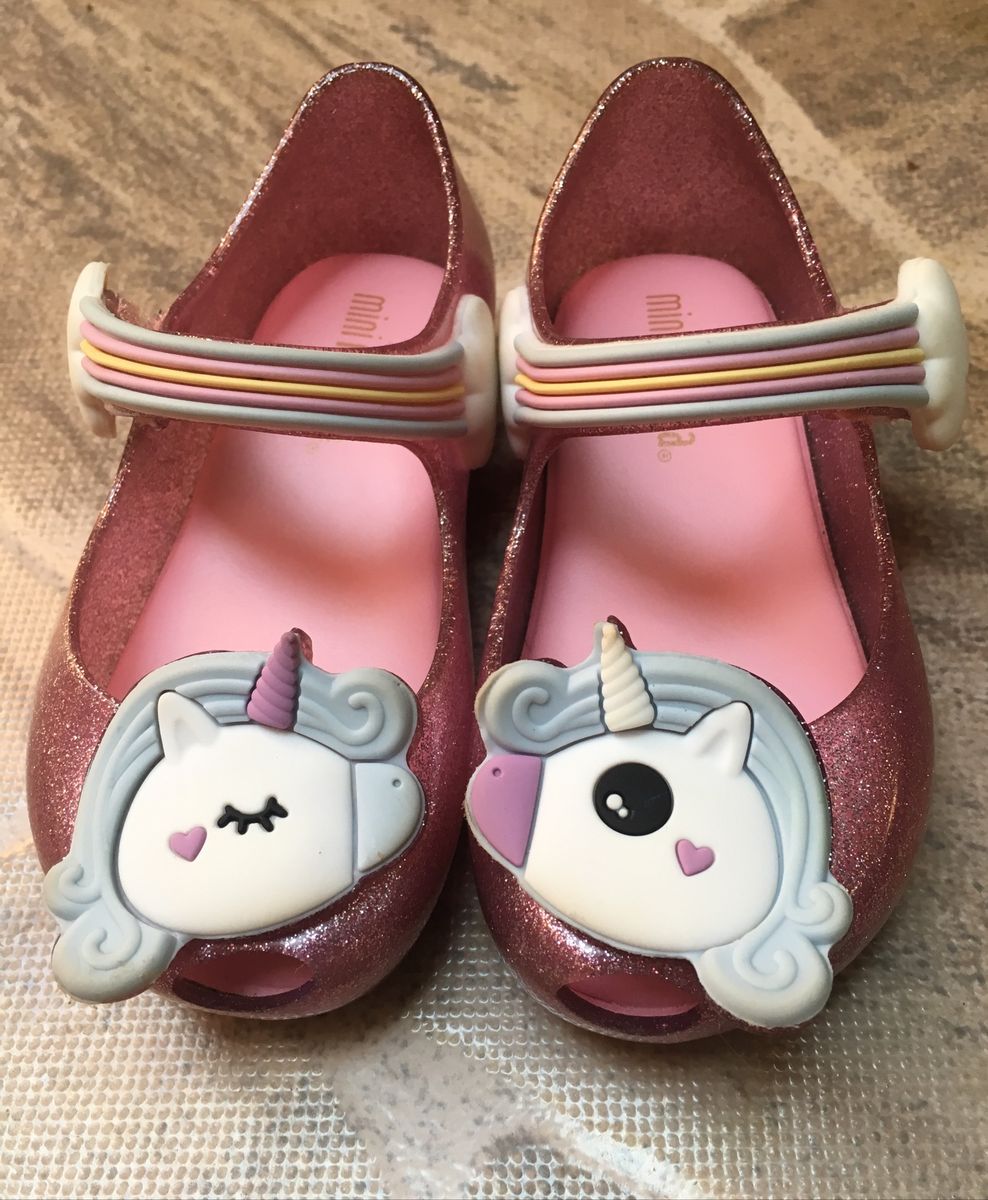 sapatilha melissa unicornio infantil