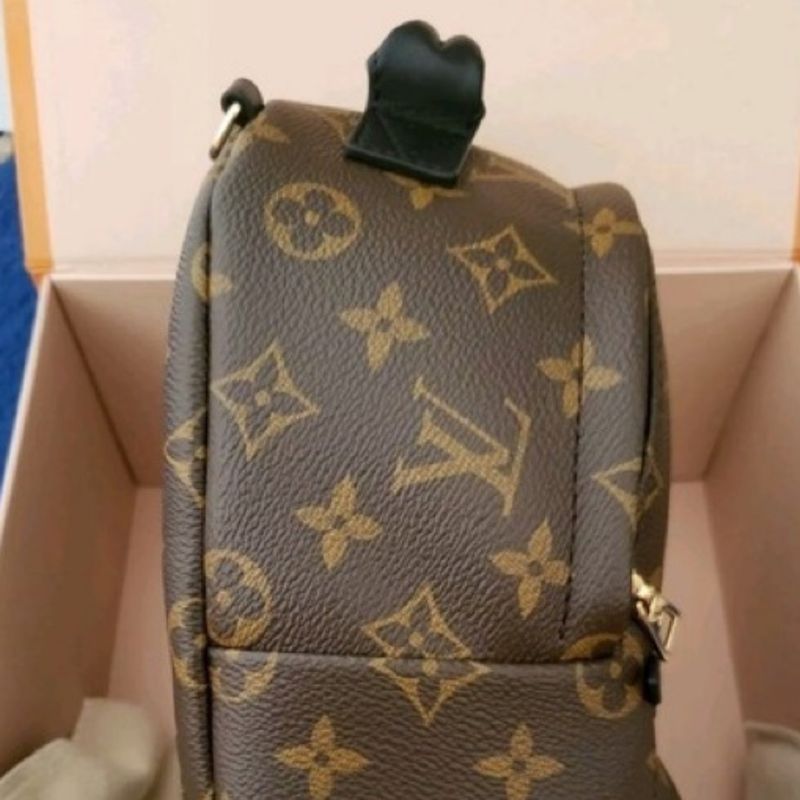 Mochila feminina Louis Vuitton Palm Springs grande na marktub import