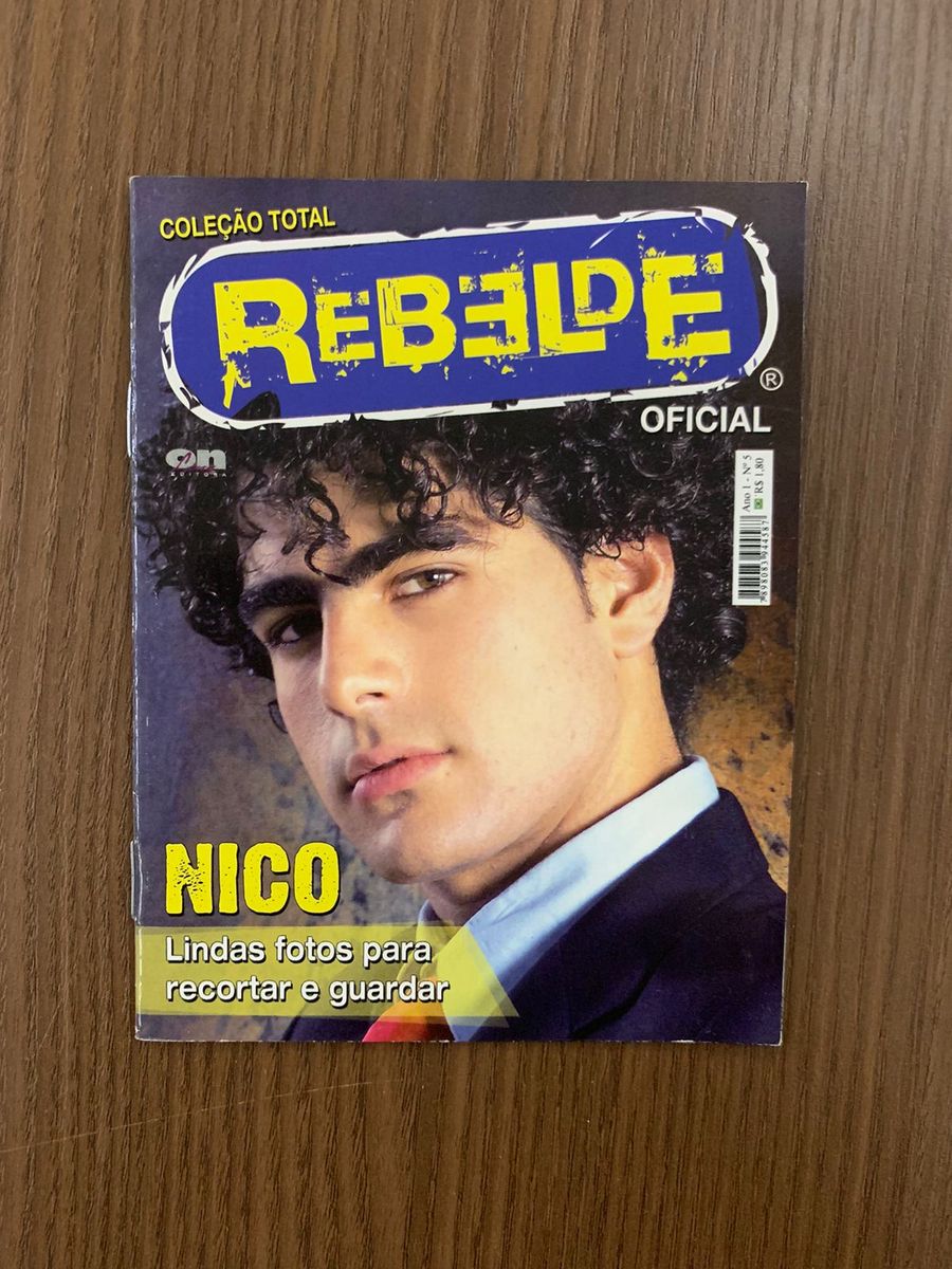 Mini Revista Coleção Total Rebelde Oficial Rbd Nº 5 - Nico | Livro ...