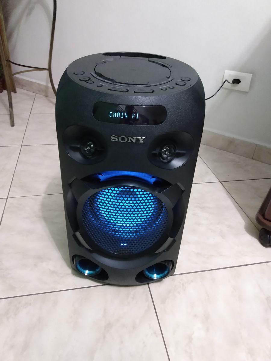 Mini System Sony Mhc - V02 Com Bluetooth Usado Funcionando | Item De ...