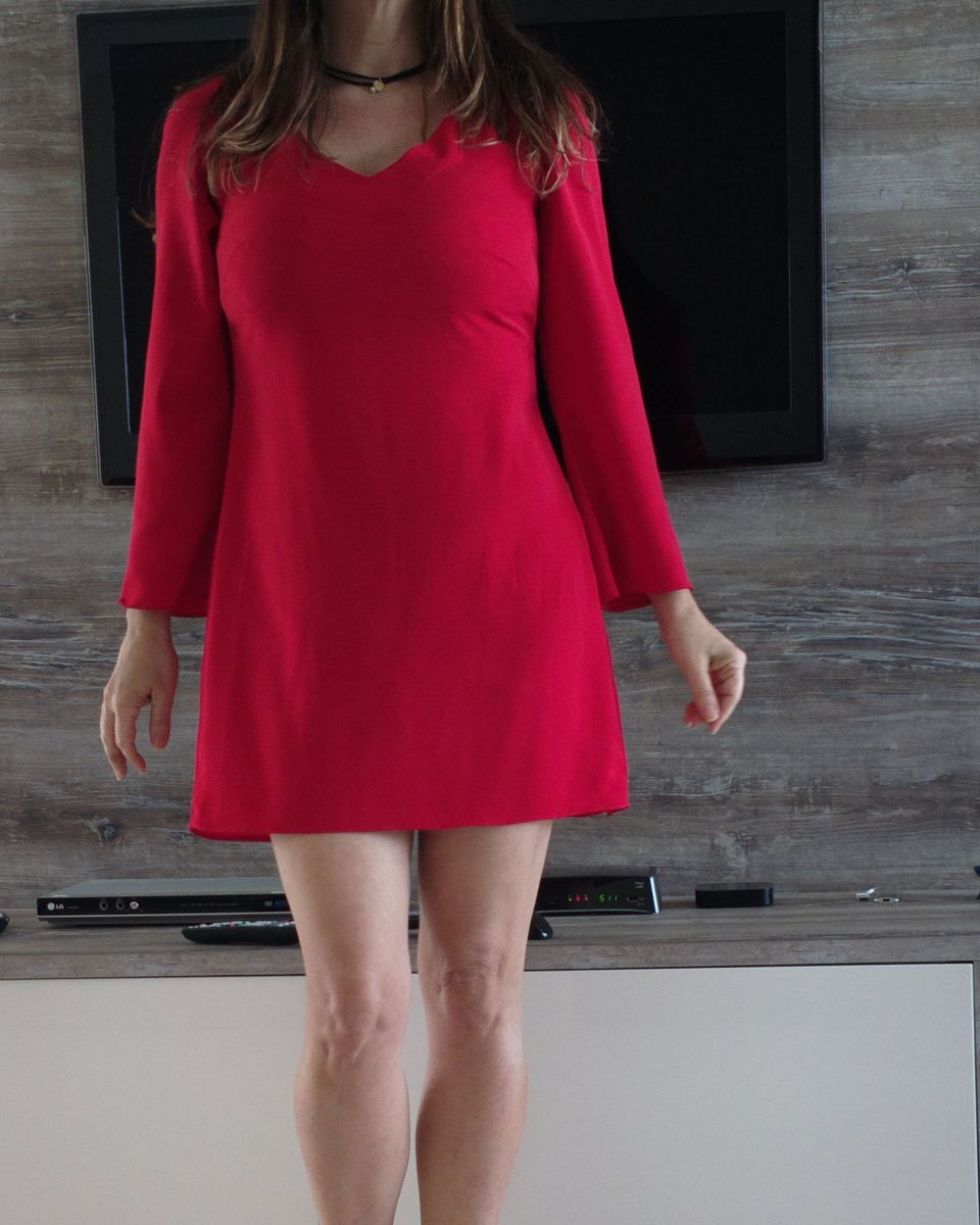 mini vestido vermelho