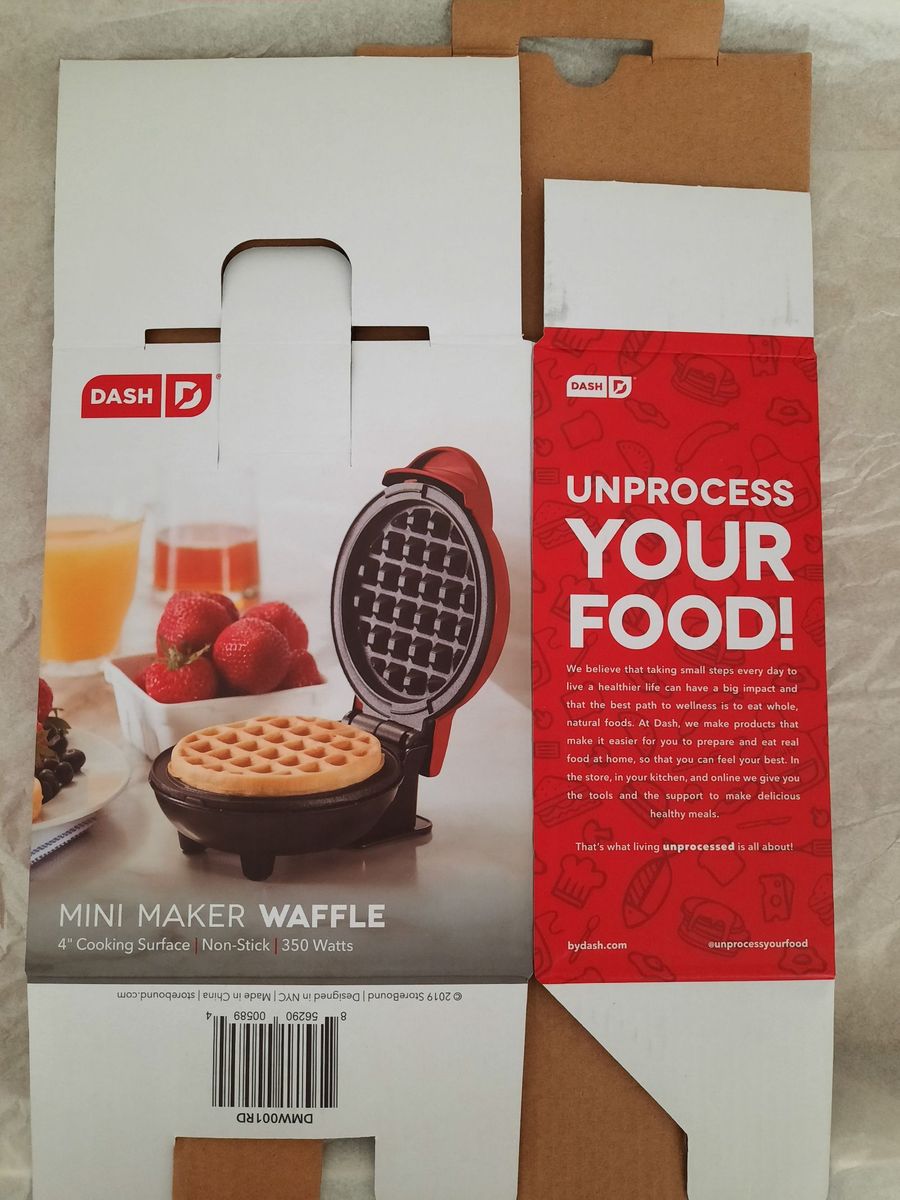 Mini Waffle Maker Nova Eletrodoméstico Dash Nunca Usado 40136571 enjoei