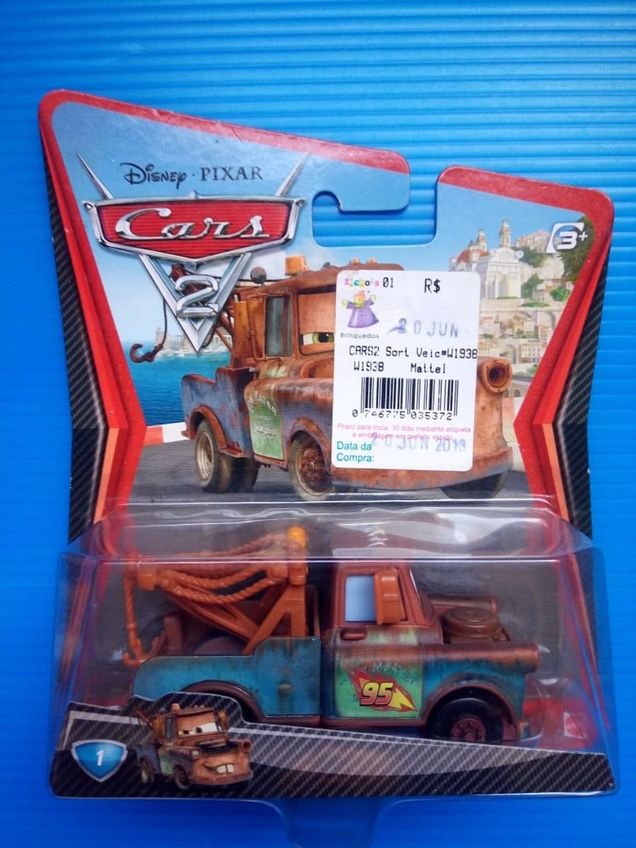 Jogo da Velha Carros Disney Mcqueen e Mate