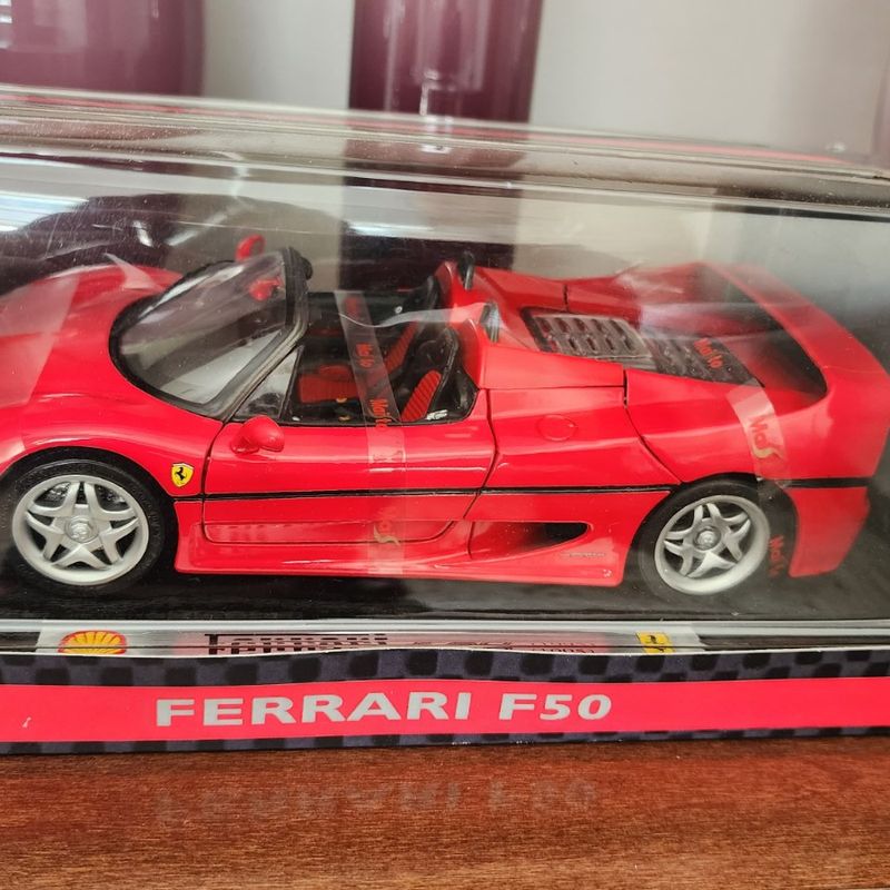 Miniatura Ferrari F50 1995 - Lacrado Coleção Shell 1/18