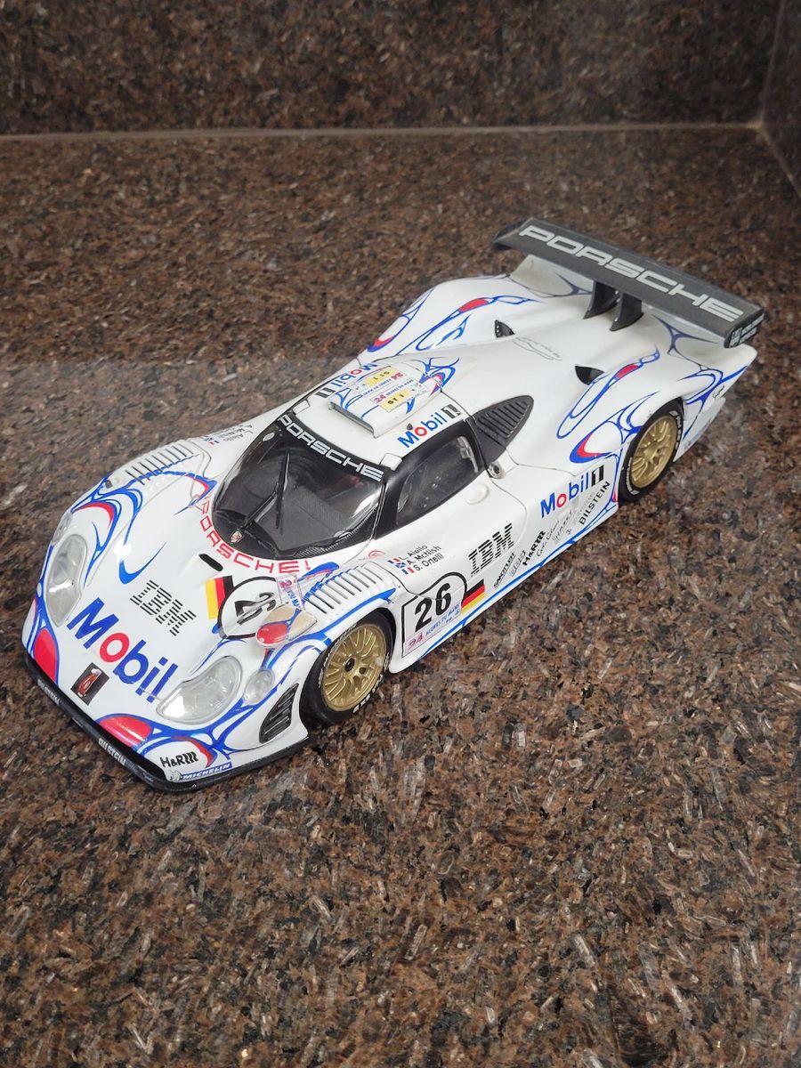 Miniatura Porsche 911 Gt1, Le Mans 1998, 1:18 | Maisto Usado