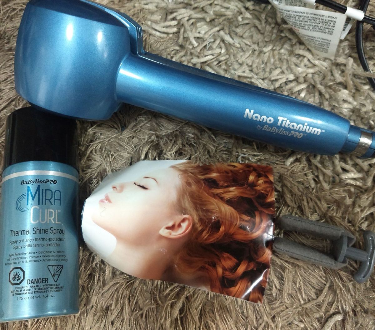 Miracurl Pro Babyliss e Thermal Shine Spray Produto p/ Cabelos