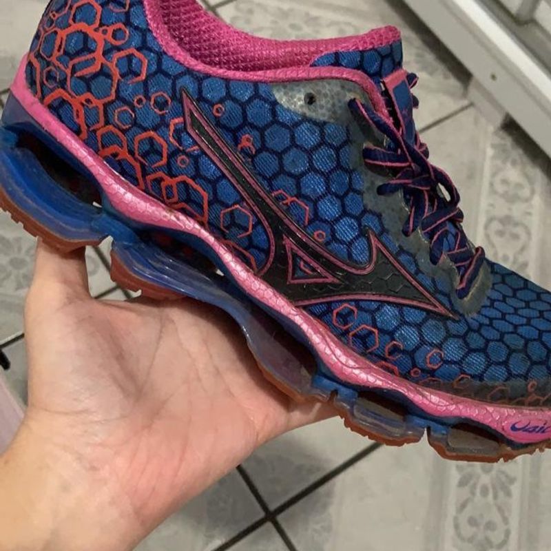 Mizuno pro 3 store azul e rosa