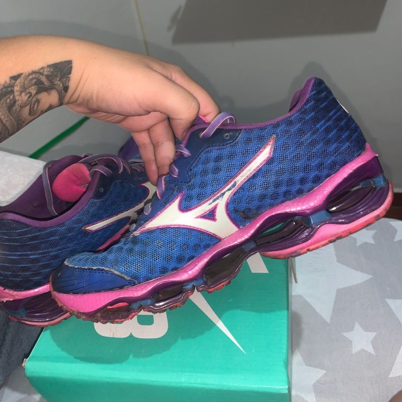 Mizuno 4 clearance verde e rosa