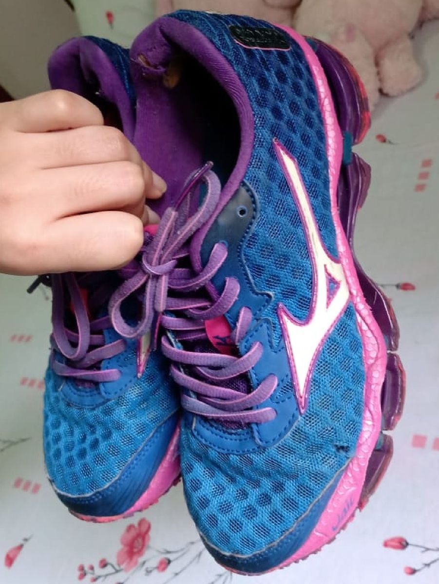 mizuno prophecy 4 azul e rosa