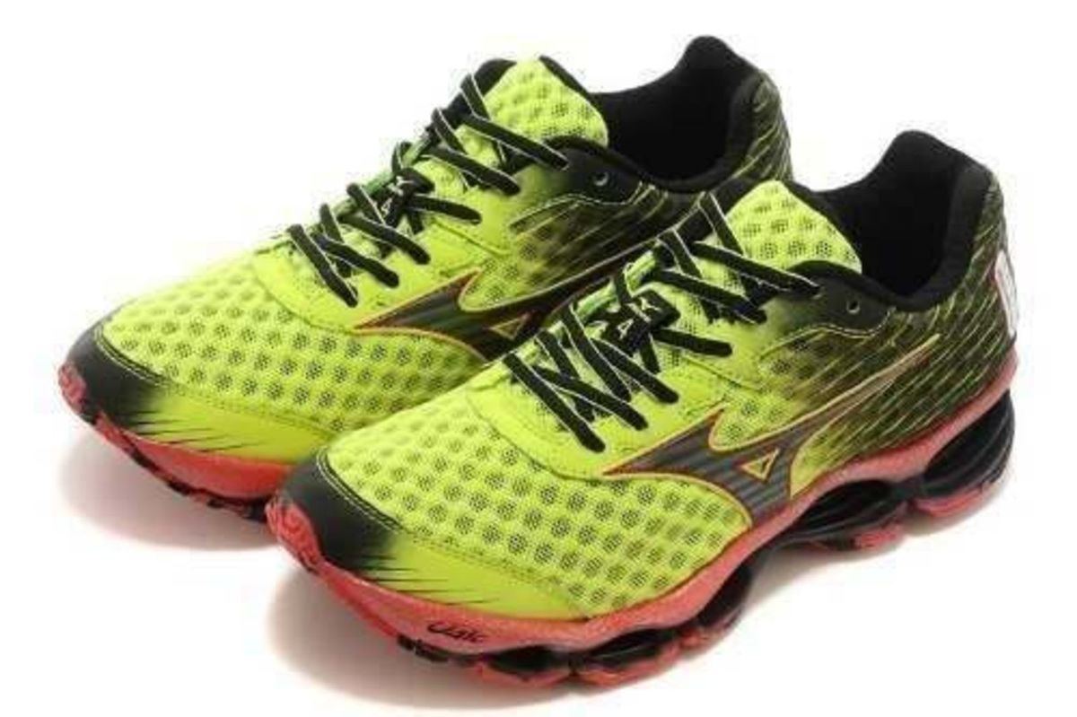 tenis mizuno verde limao