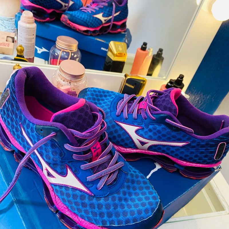 Mizuno wave prophecy outlet 4 azul e rosa