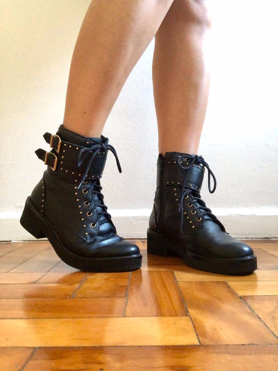 bota coturno feminina constance