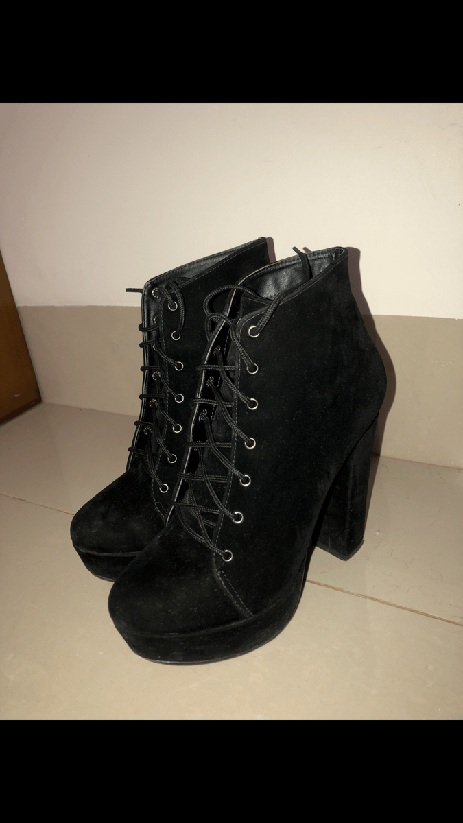 bota coturno feminina constance