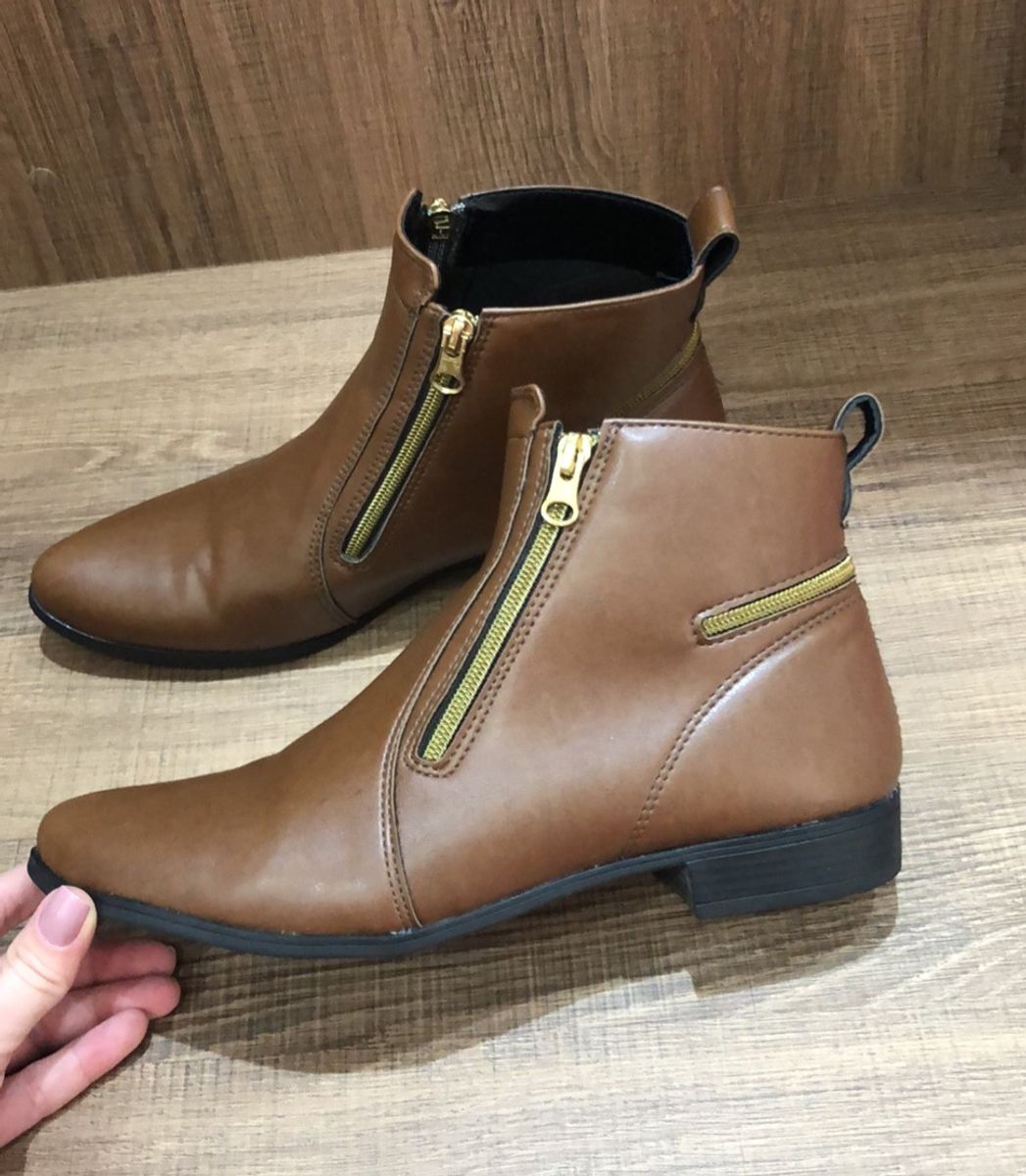 bota cano curto feminina baixa