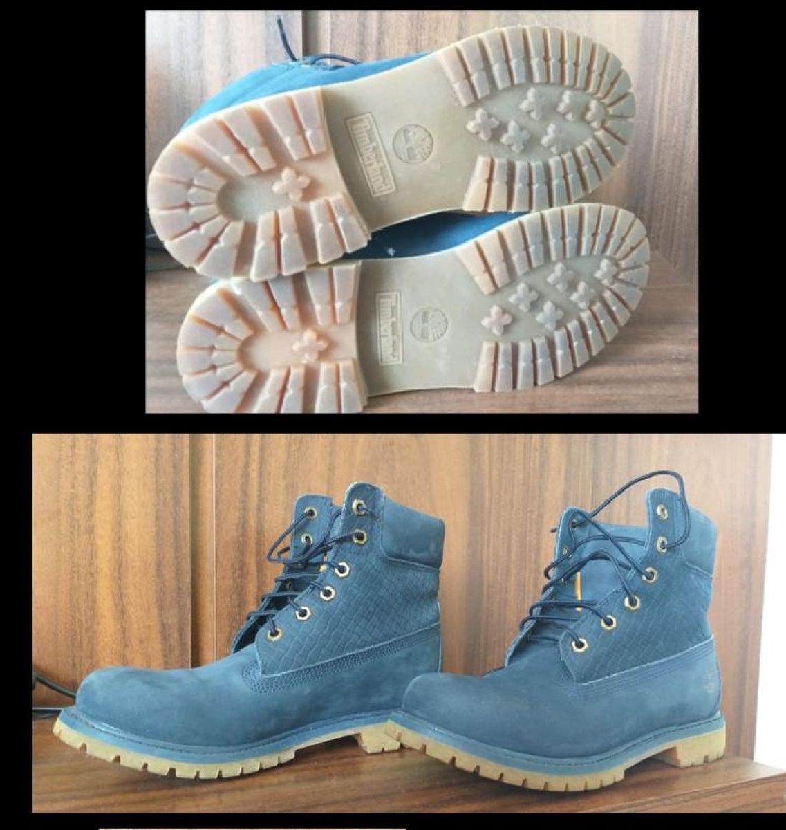 timberland yellow boot azul