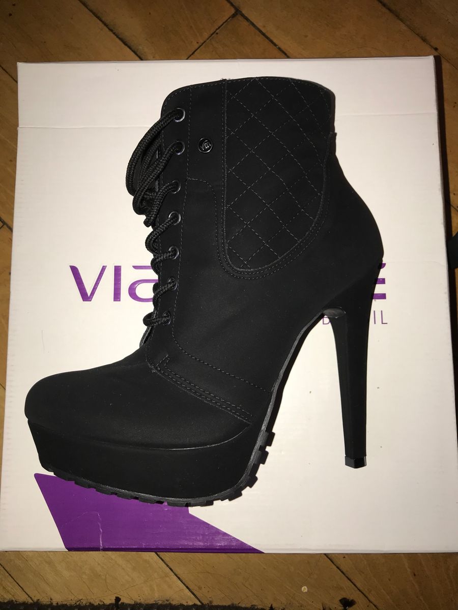 bota cano curto salto alto