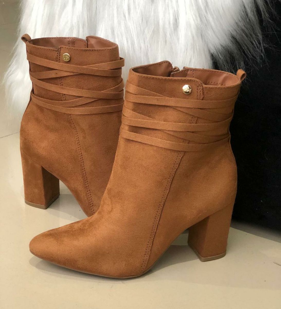 botas femininas cano curto via marte
