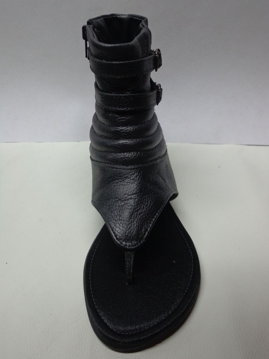 sandalia anabela meia pata