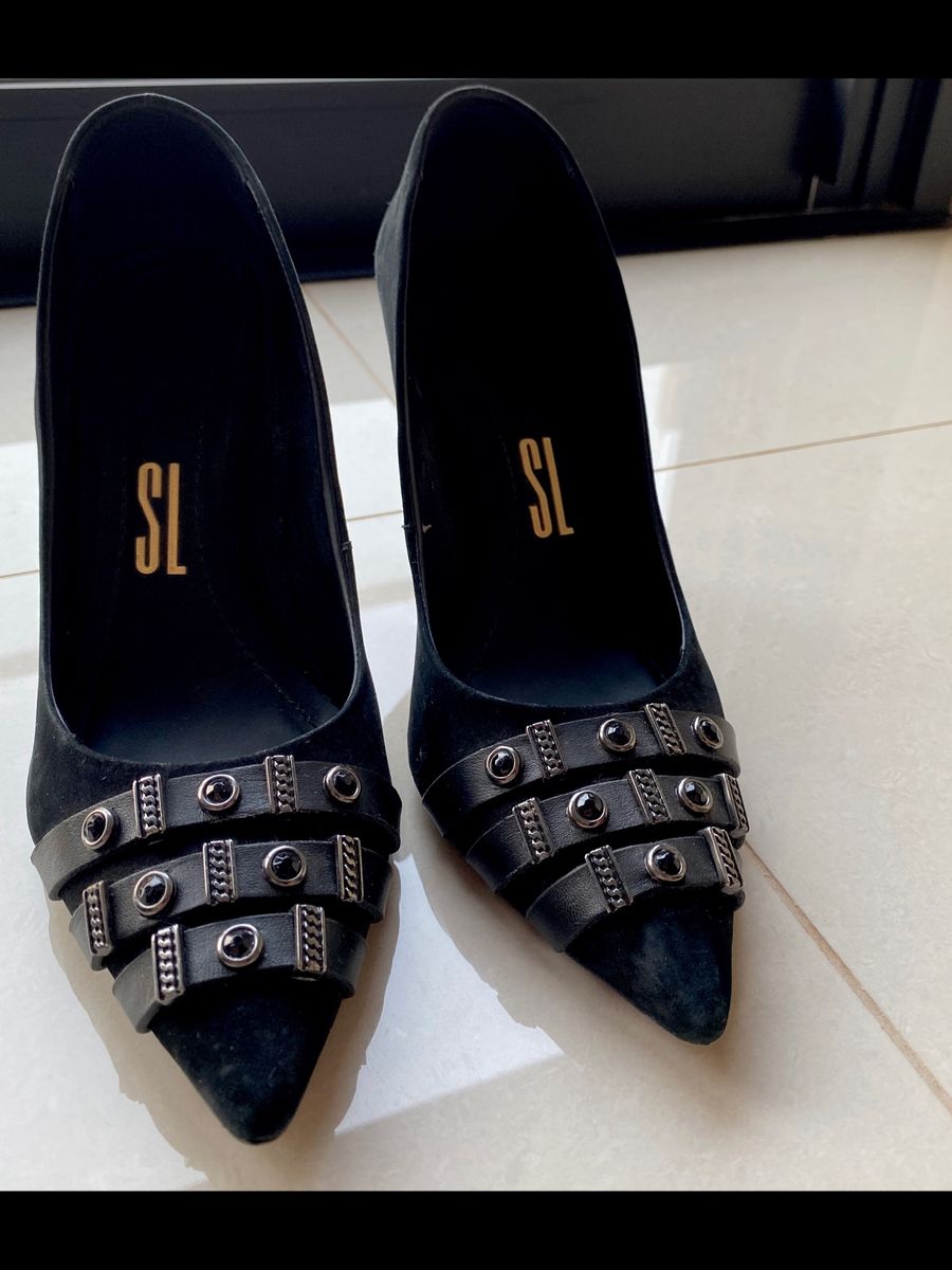scarpin preto santa lolla