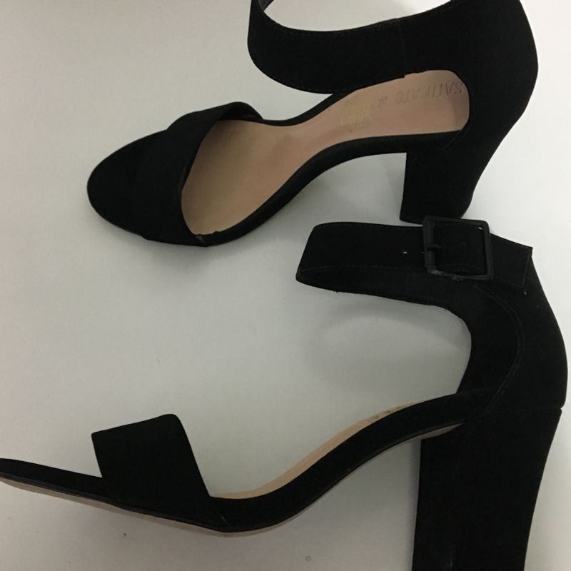 sandália feminina flatform em nobuck satinato