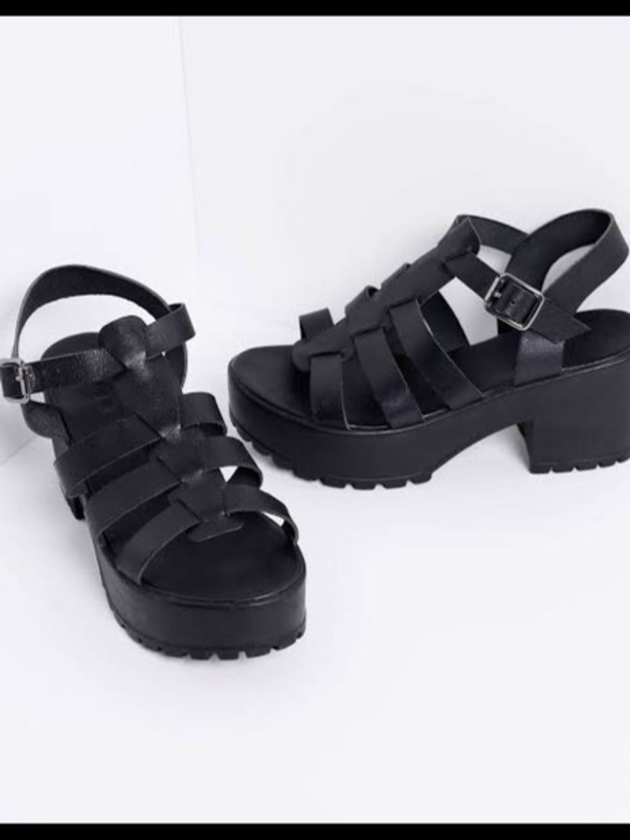 sandalia tratorada satinato