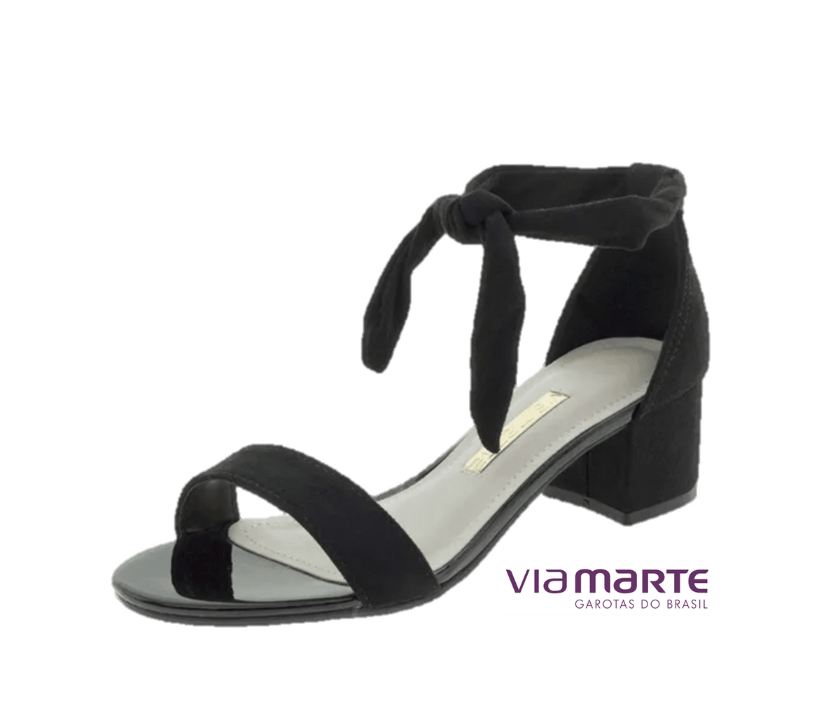 sandalia de amarrar no tornozelo salto baixo