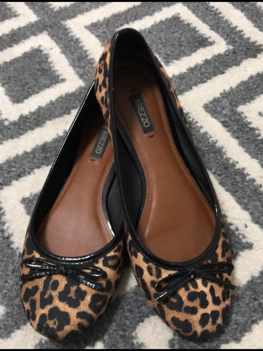 sapatilha animal print arezzo