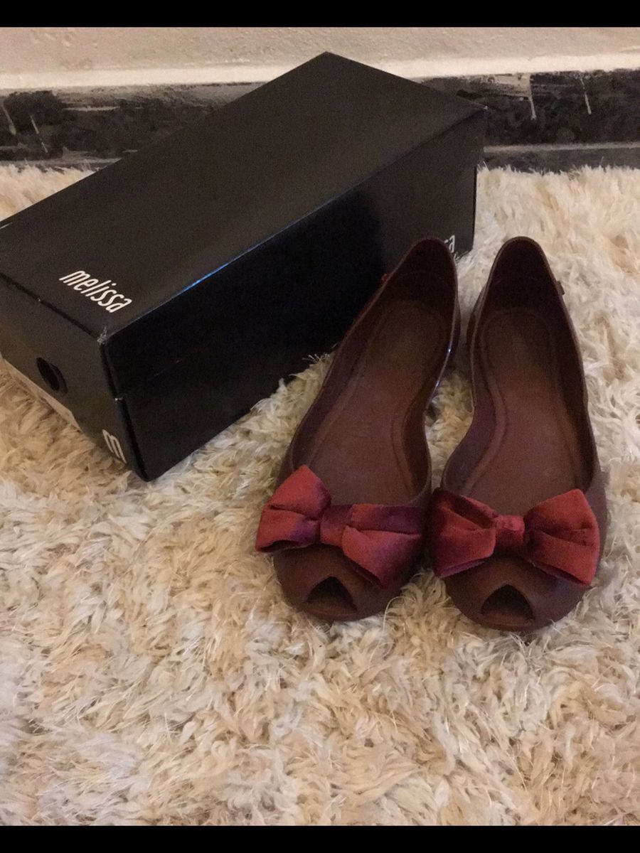 sapatilha melissa com laço
