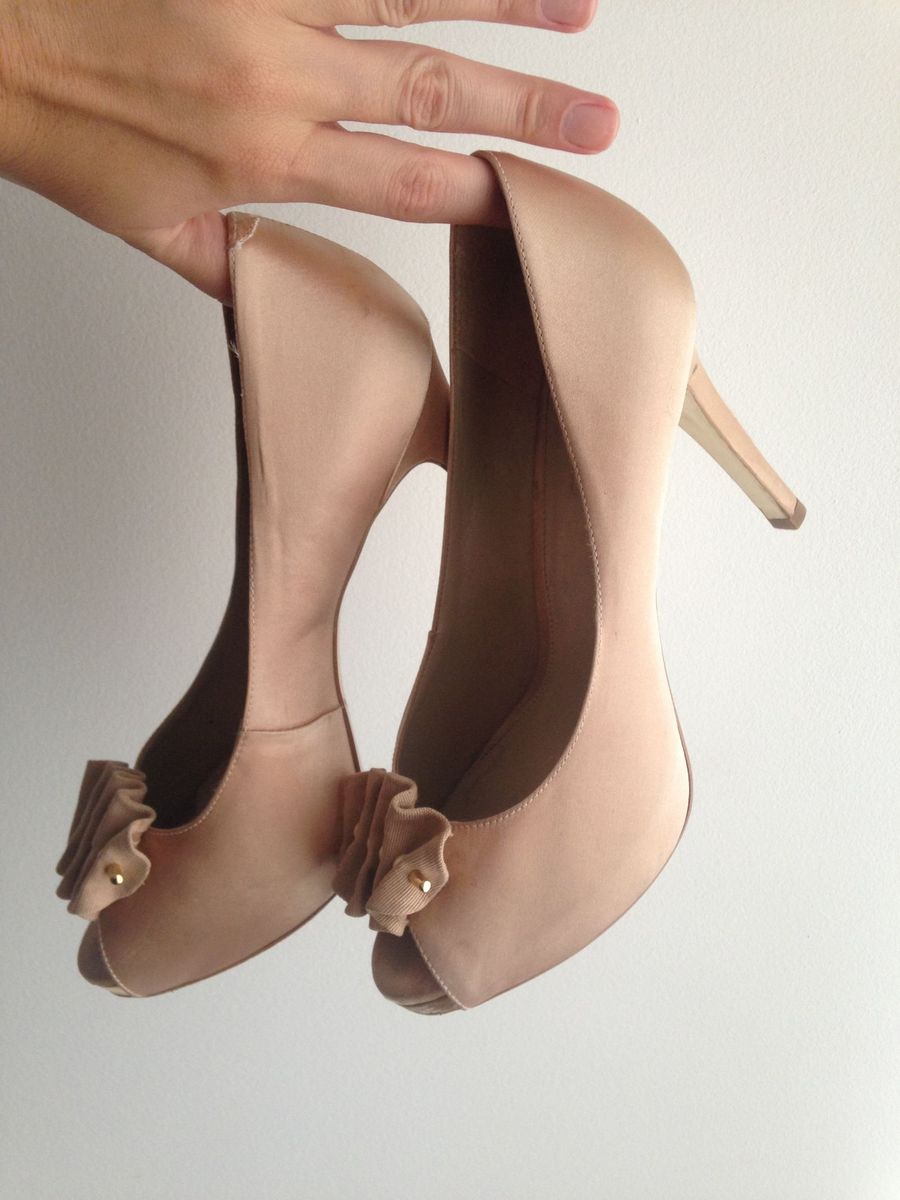 sapato nude rose